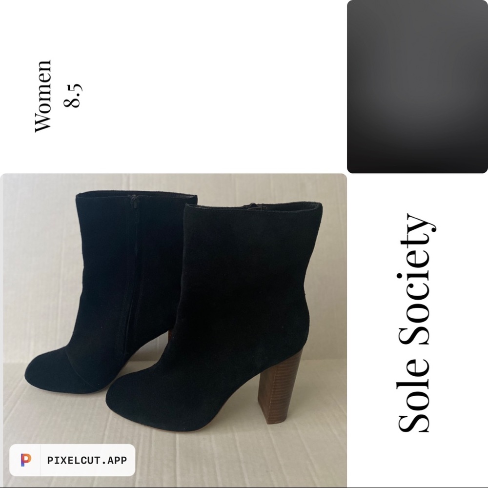 Sole Society Black Ankle Boots